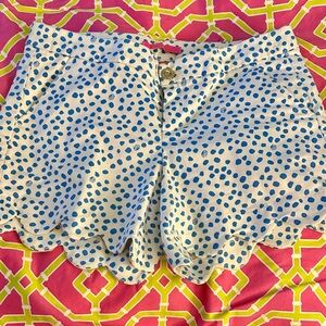 Blue Polka Dot Women's Shorts Lilly Pulitzer Sz 6. Fun!!!